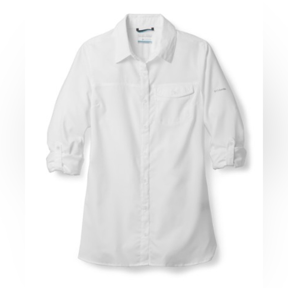 Columbia Silver Ridge Lite, Omni-wick tunic, womens XL, white, SPF40 protection